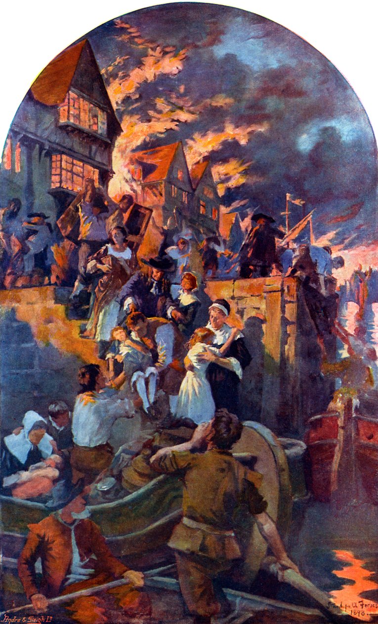 Le Grand Incendie de Londres - Unbekannter Künstler