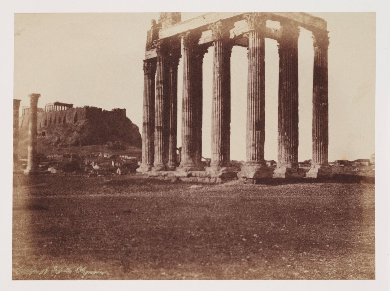 Le Temple de Jupiter Olympius, vers 1849 - Unbekannt