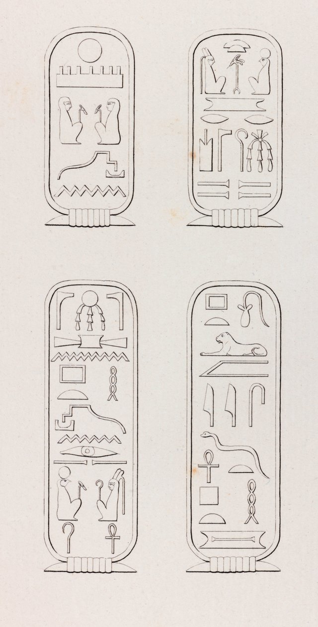 Thèbes : Hiéroglyphes (détail) - Unbekannt
