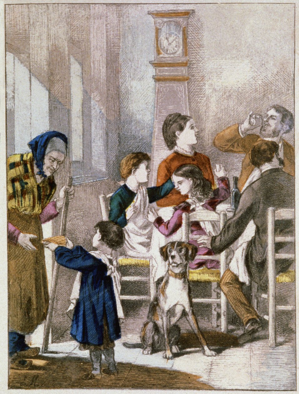 Gâteau des Rois, vers 1890 (gravure) - Unbekannter Künstler