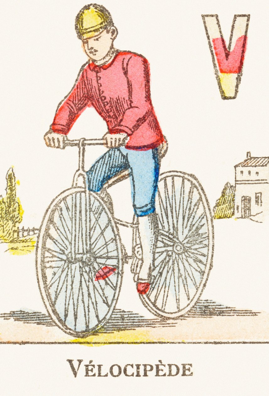 V : Vélocipède - Alphabet des jeux, c.1890 - Unbekannt