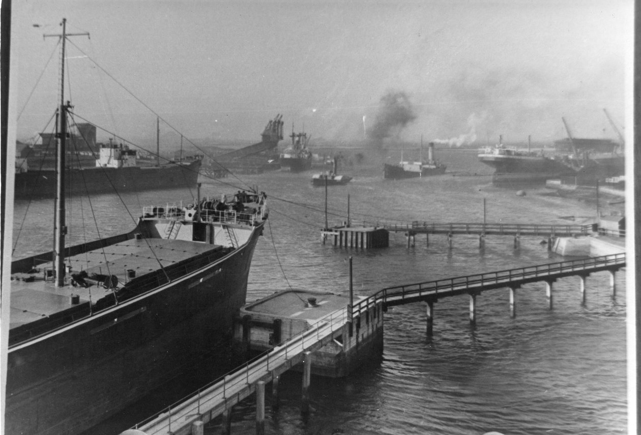 Vue du port de Blyth - Unbekannt