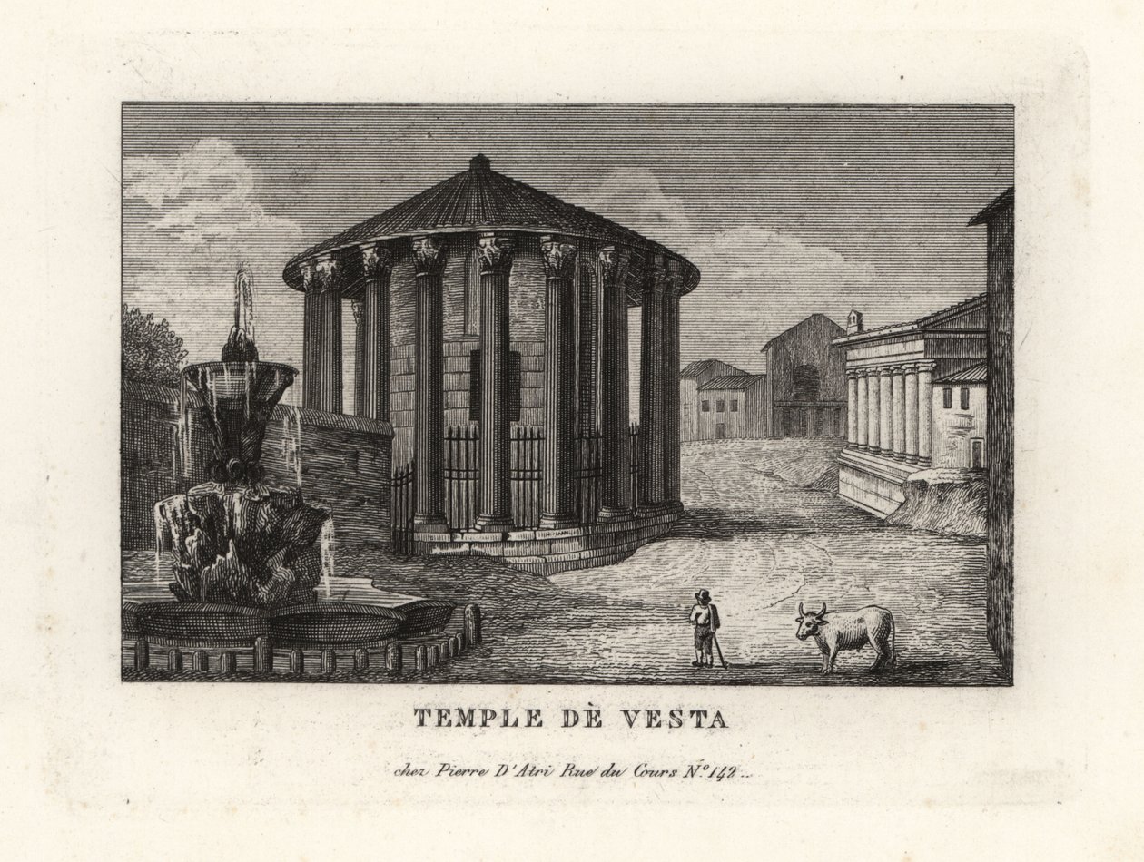 Vue du Temple de Vesta, Rome - Unbekannt