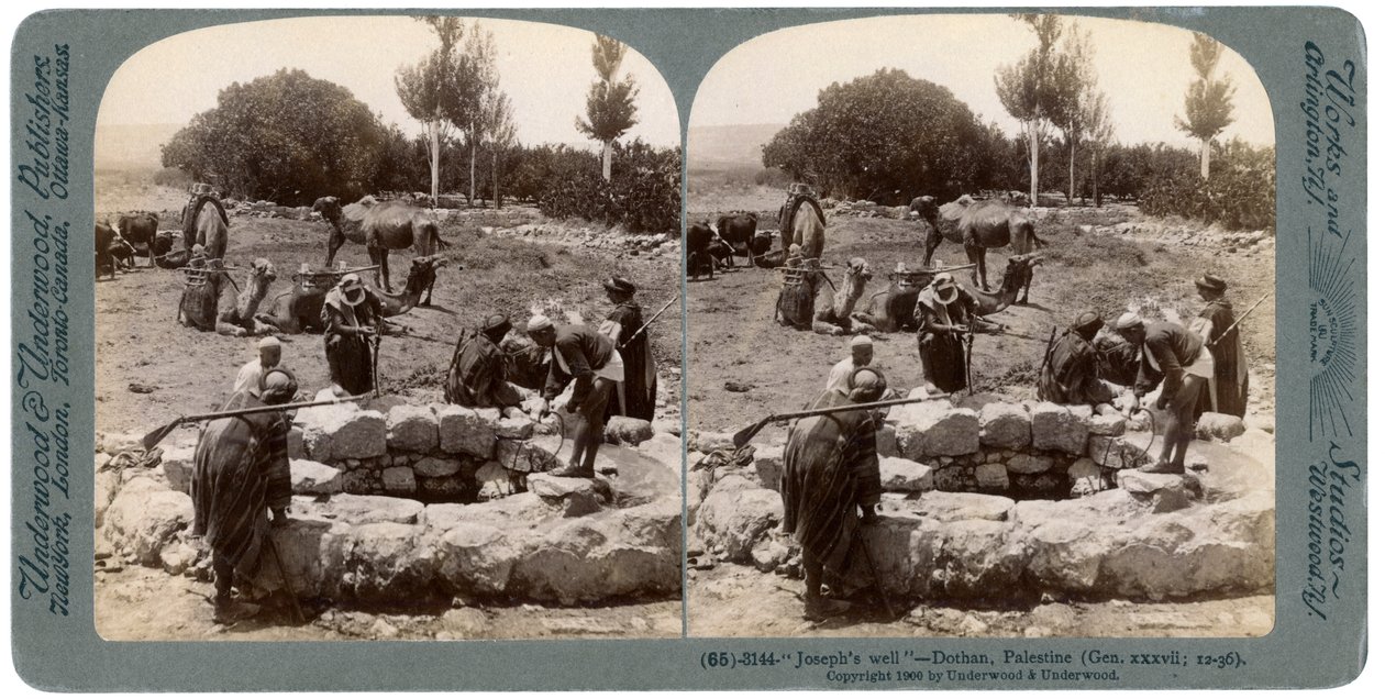 Puits de Joseph, Dothan, Palestine, 1900 - Underwood and Underwood