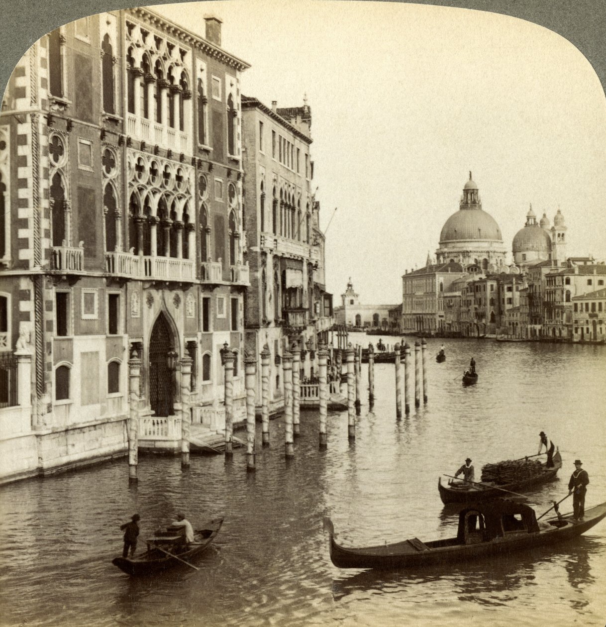 Le Grand Canal, Venise, Italie - Underwood and Underwood