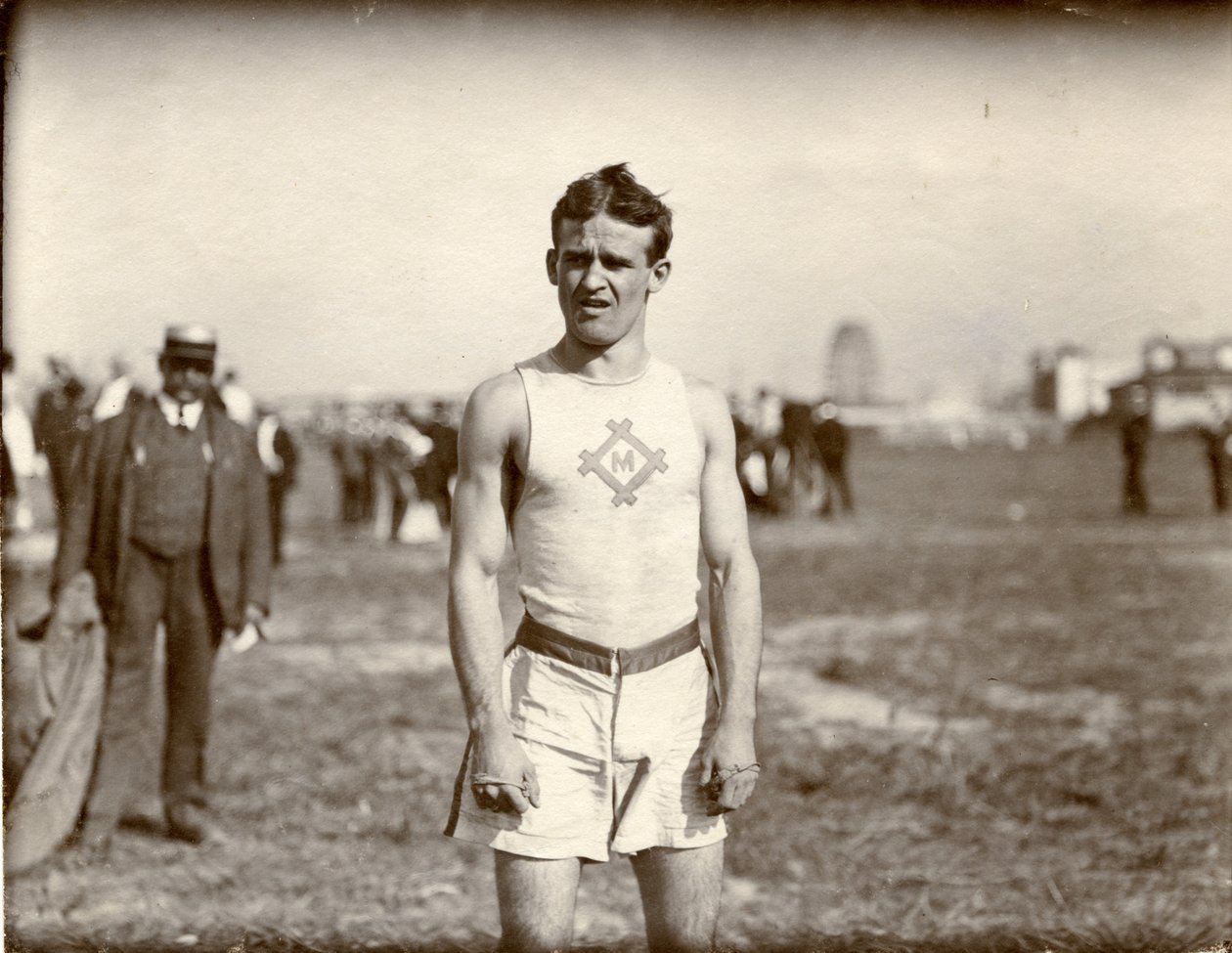 Jeux Olympiques de 1904 - Archie Hahn, Milwaukee Athletic Club, vainqueur du 100 mètres - Unknown