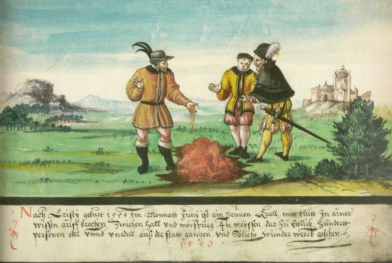 Source de sang, juin 1550, entre Halle et Merseburg - Unknown