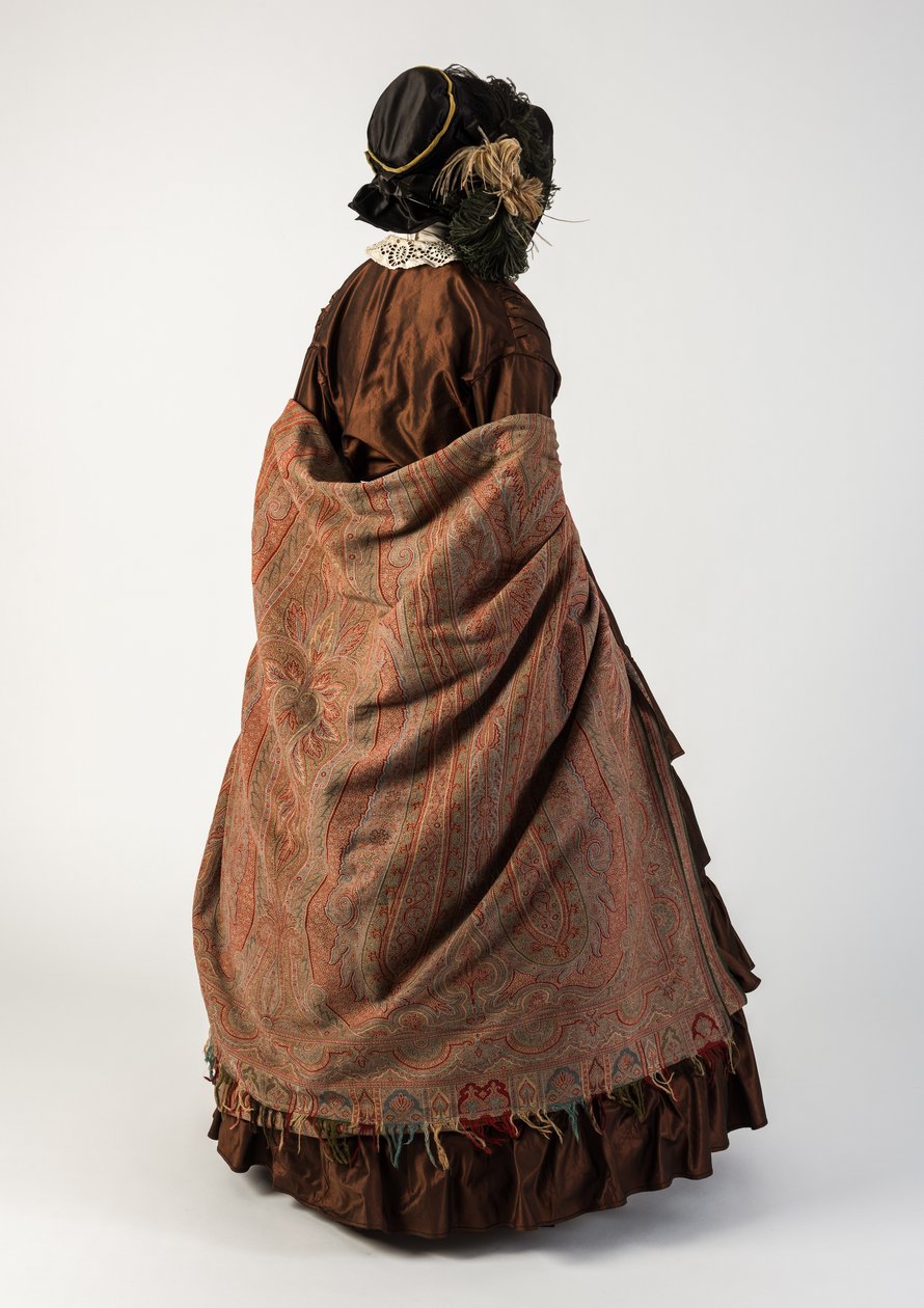 Châle en laine multicolore, 1850s - Unbekannt Unbekannt