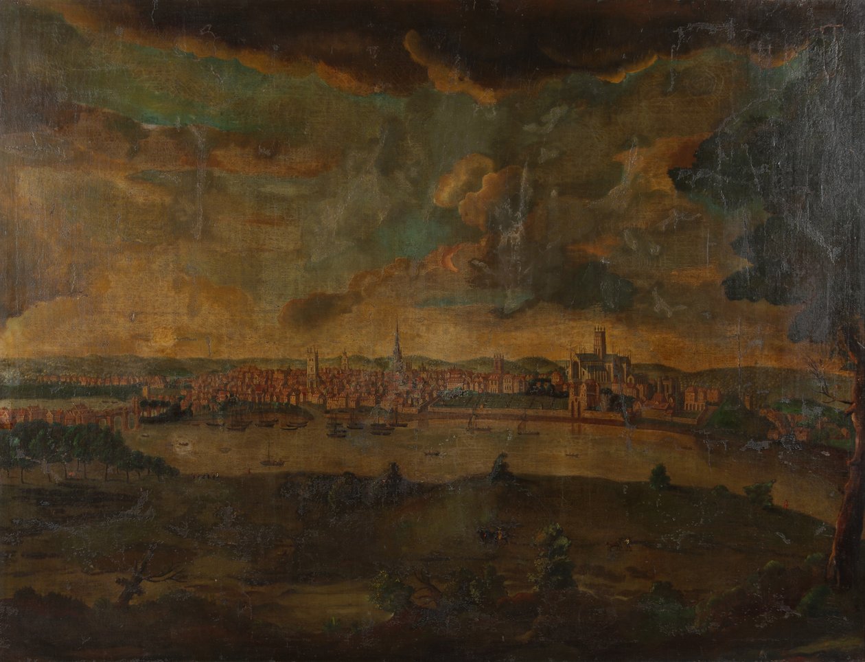 Vue de Worcester, c.1740 - Unbekannt Unbekannt