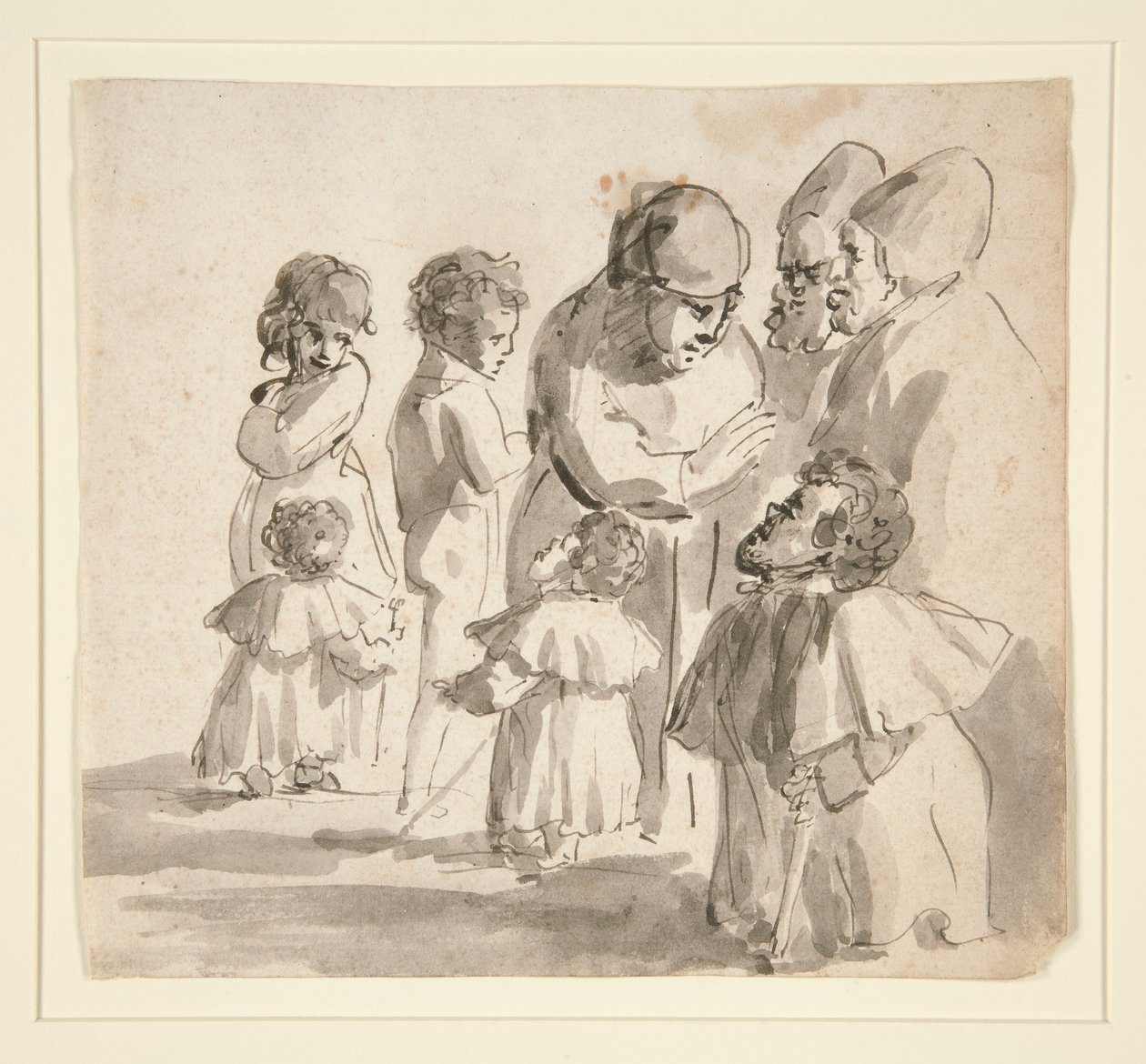 Caricature avec des nains - Unknown