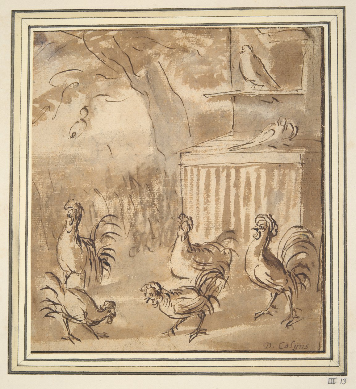 Coqs et pigeons - Unknown