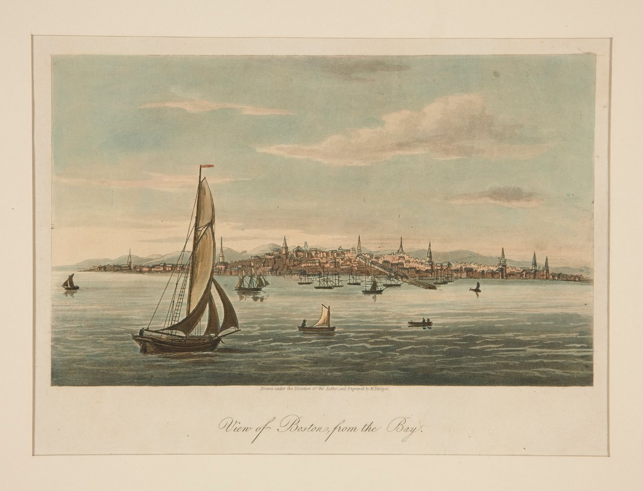 Vue de Boston depuis la baie - Unknown