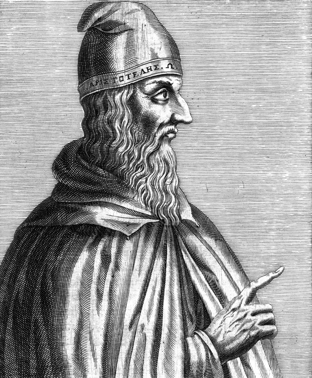 Aristote, philosophe grec, gravure française - Unknown artist