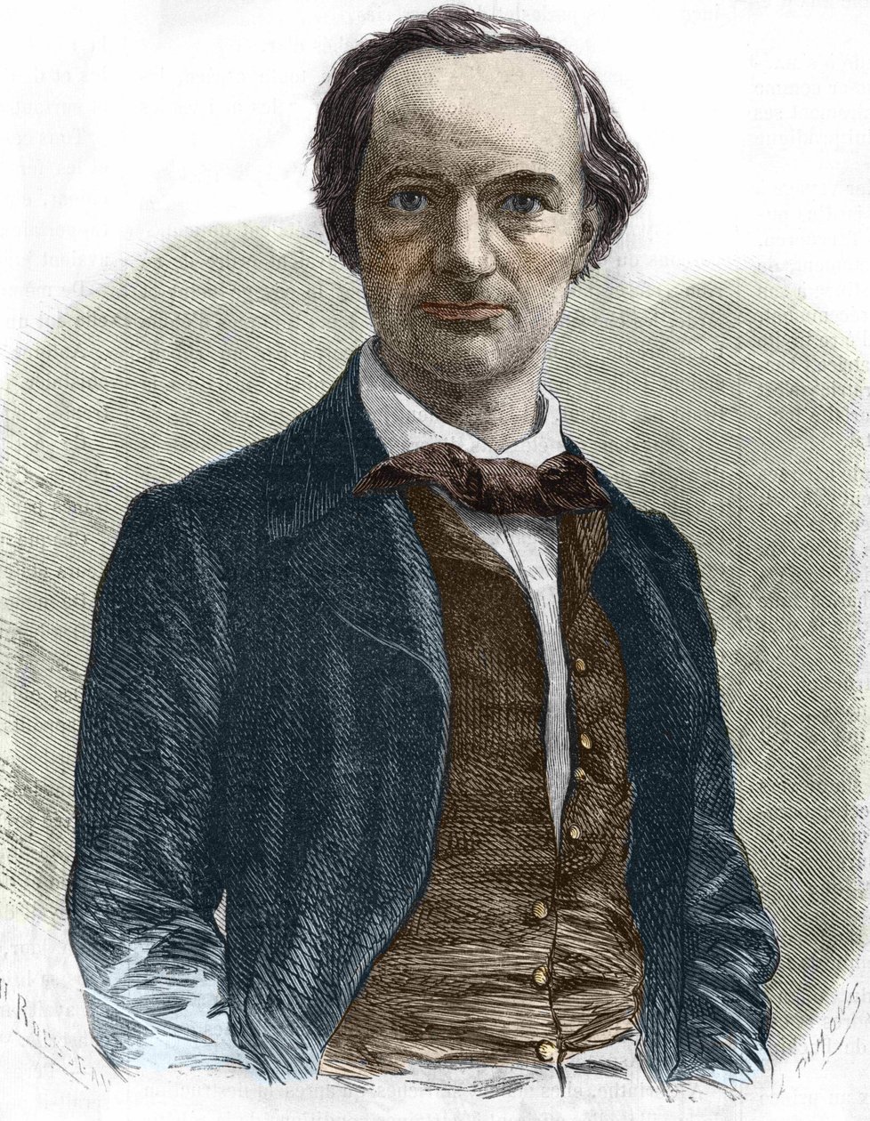 Charles Baudelaire (1821-1867), écrivain français. - Unknown artist
