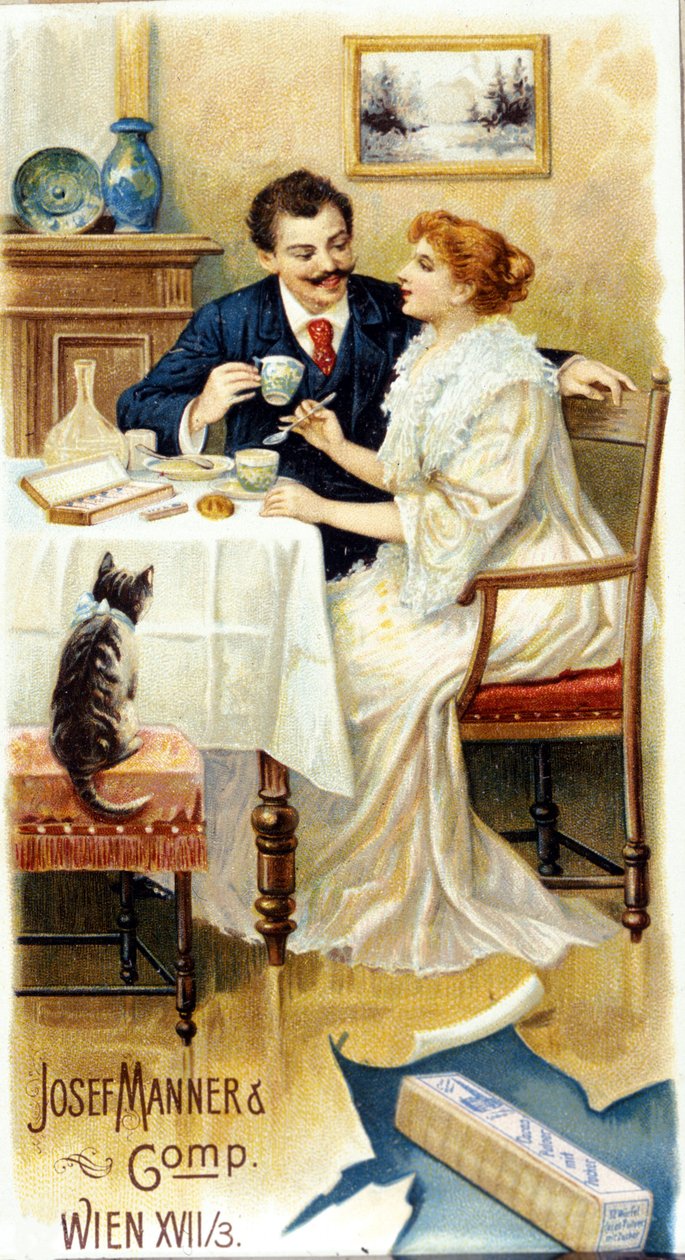 Publicité pour le chocolat « Josef Manner & Gomp, Vienne » - Unknown artist