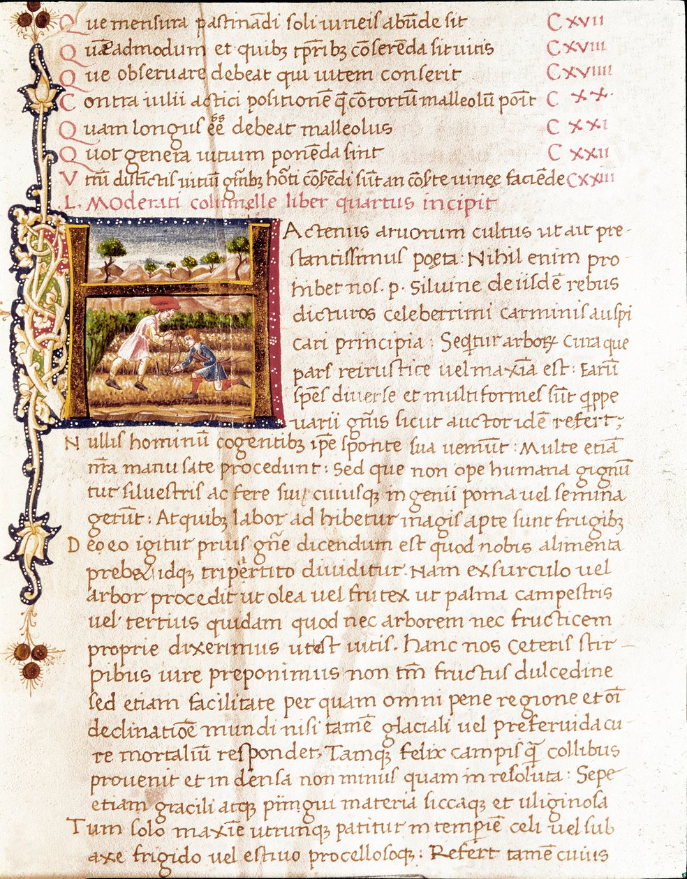 Paysans plantant des vignes (miniature) - Unknown artist