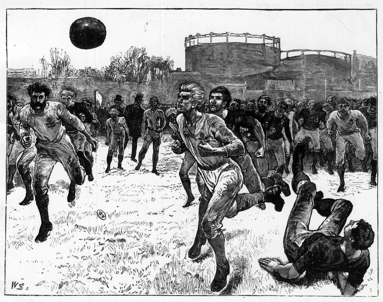 Match de football international entre pays anglo-saxons - Unknown artist