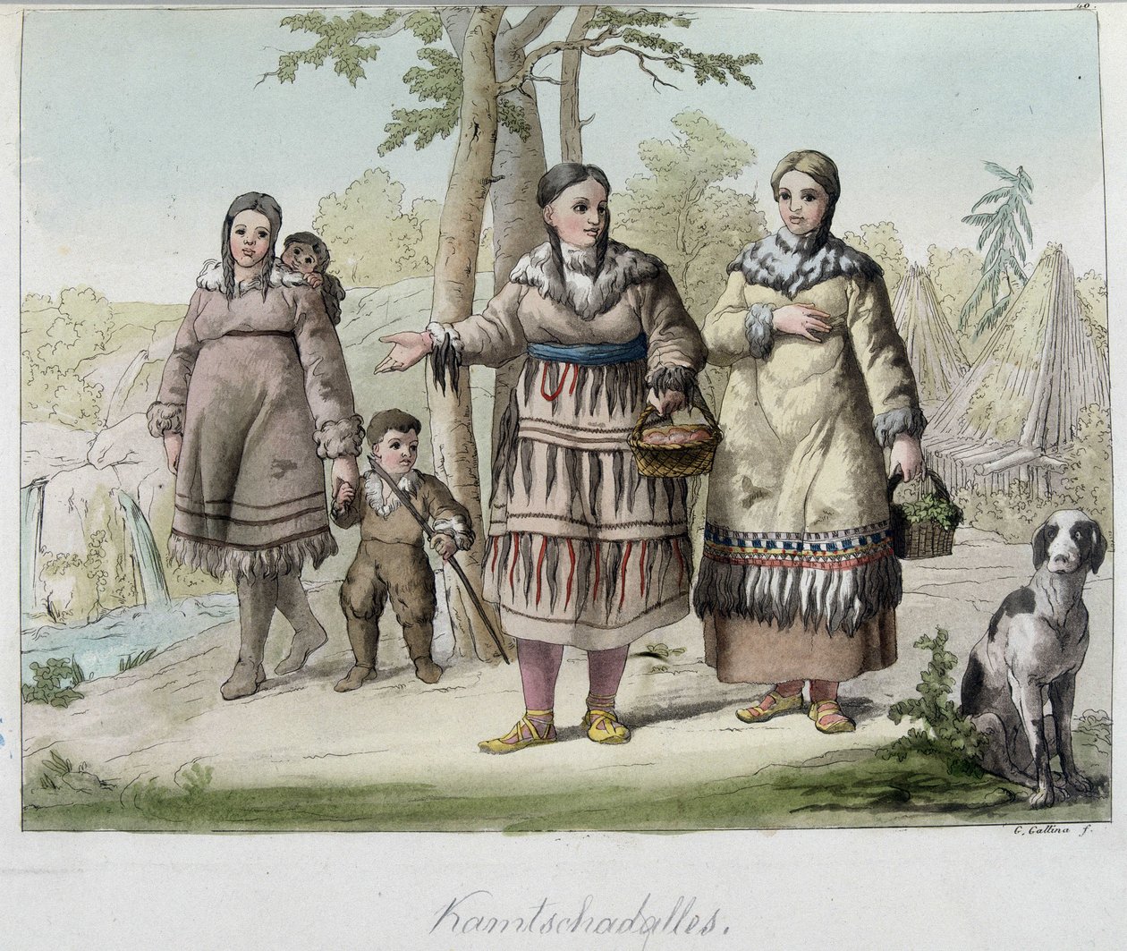 Kamtschadales, peuple de Sibérie - Unknown artist