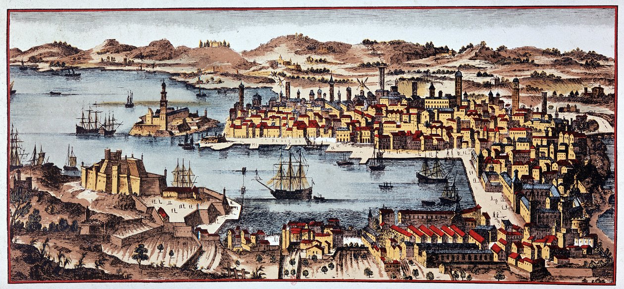 Marseille en 1680 - B.N. - Unknown artist