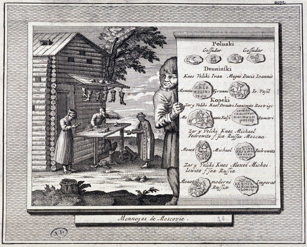 Pièces de monnaie de Muscovie et cordonnier - Unknown artist