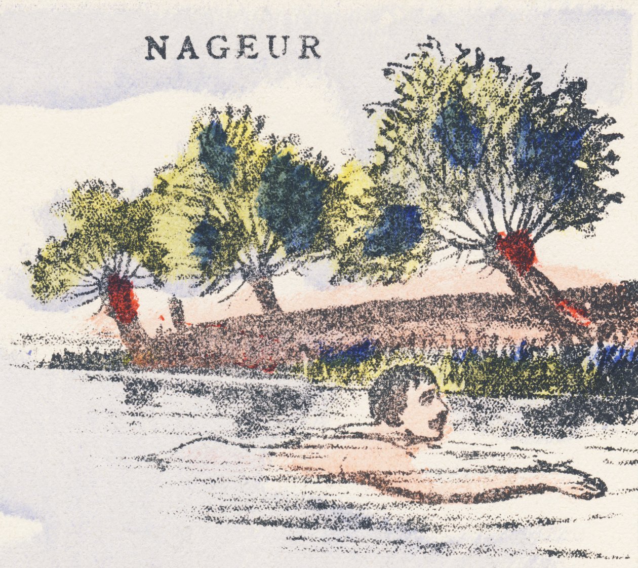 N : nageur - Unknown artist