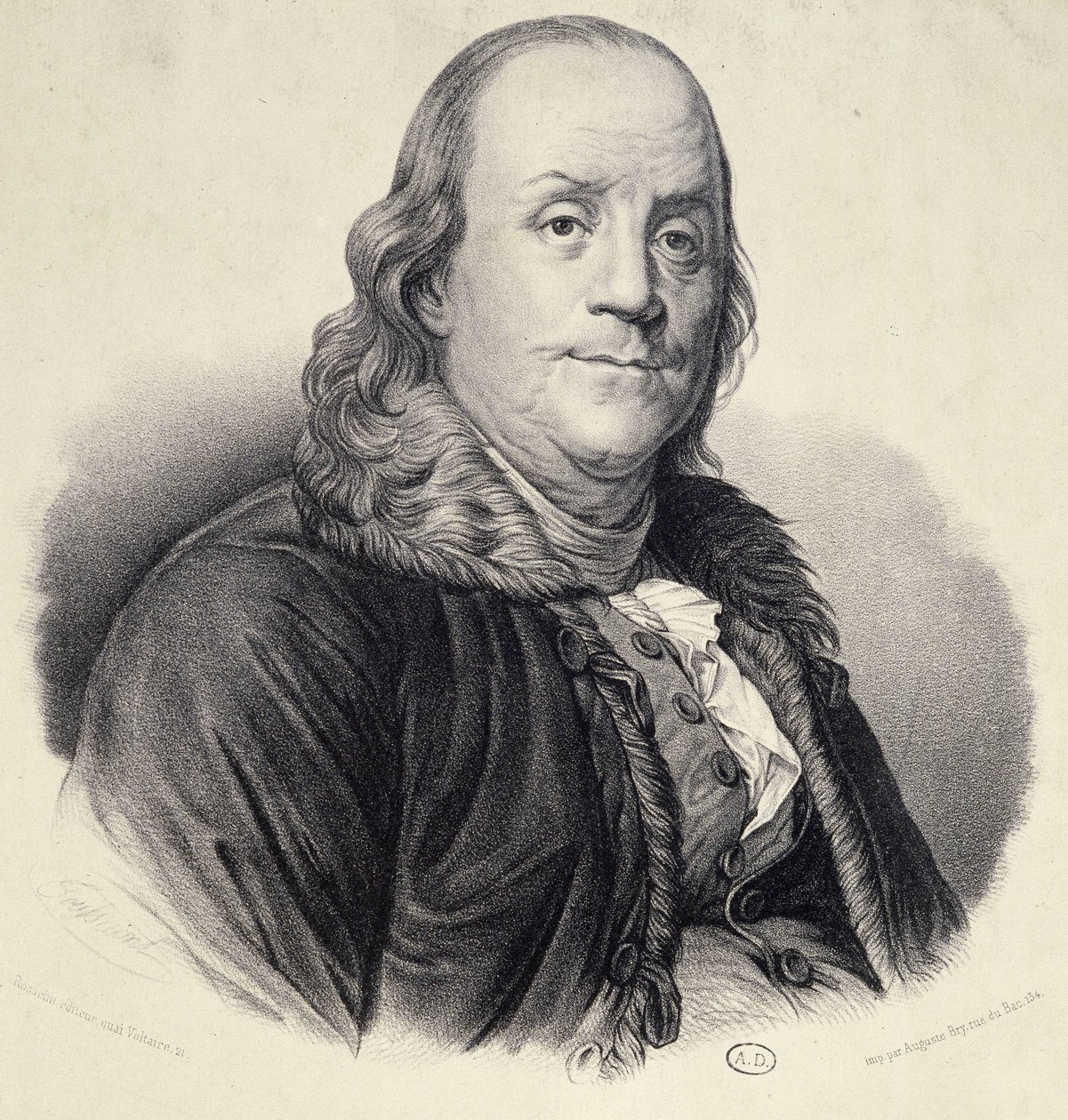 Portrait de Benjamin Franklin - Unknown artist