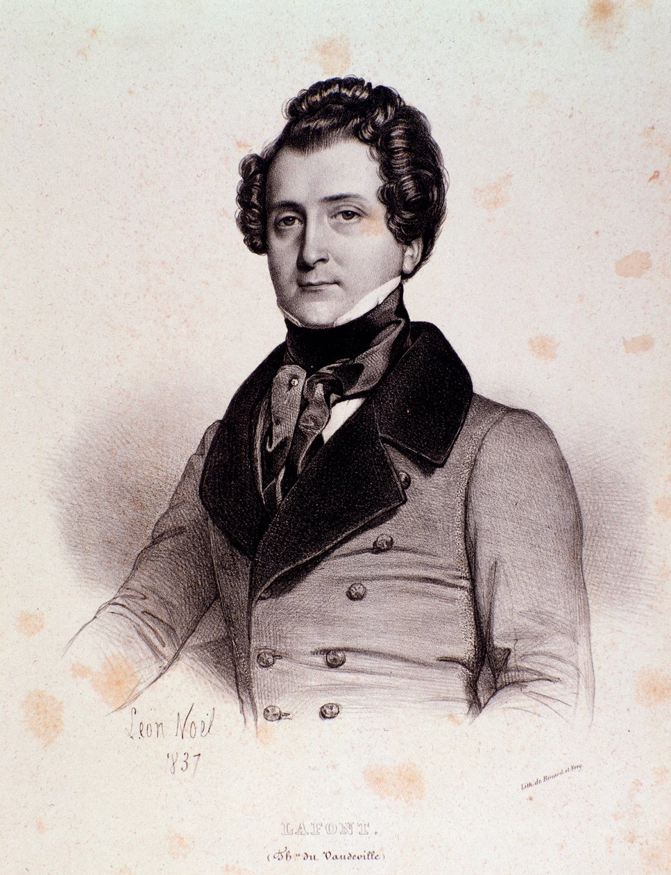 Portrait de Charles Philippe Lafont (gravure) - Unknown artist