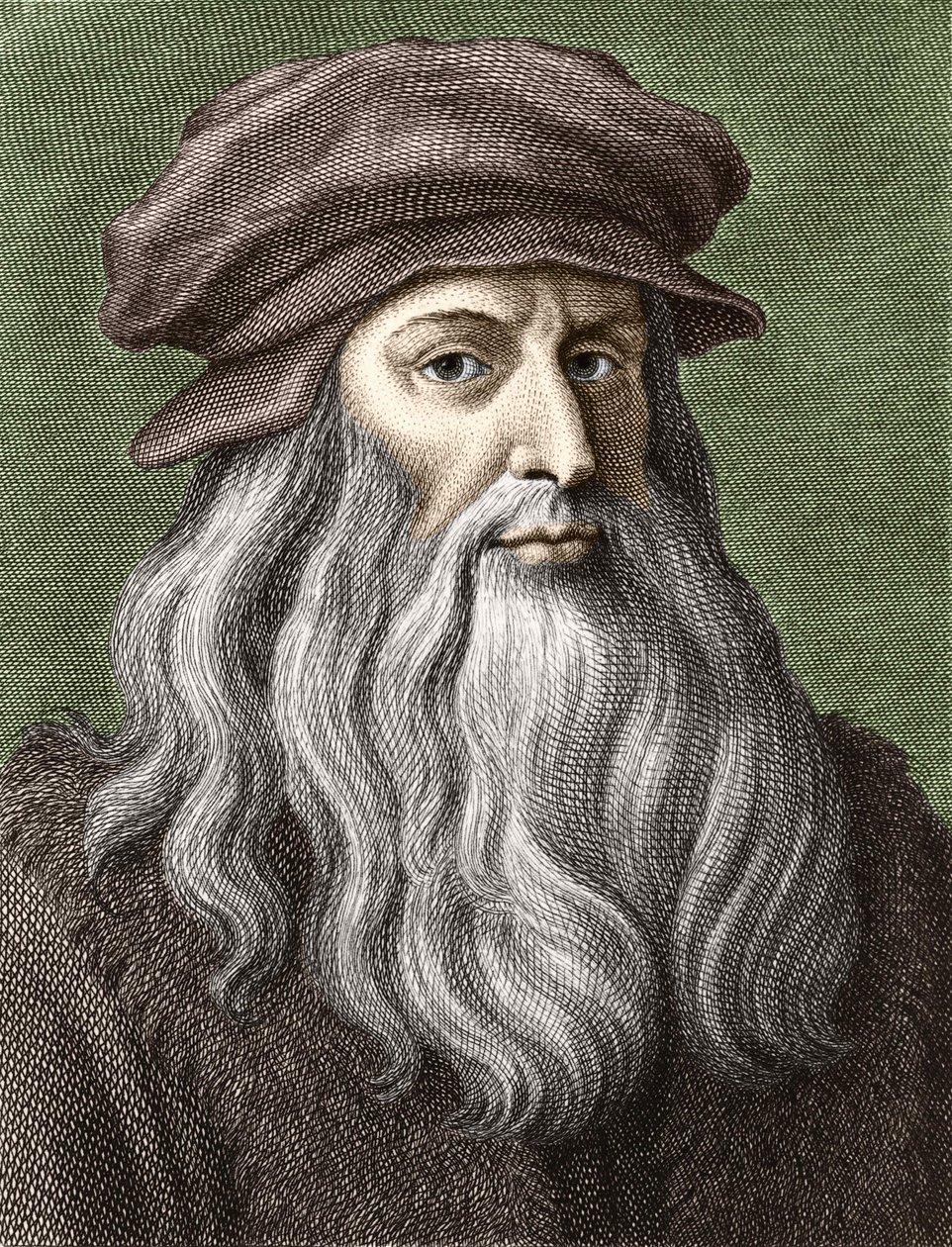 Portrait de Léonard de Vinci - Unknown artist