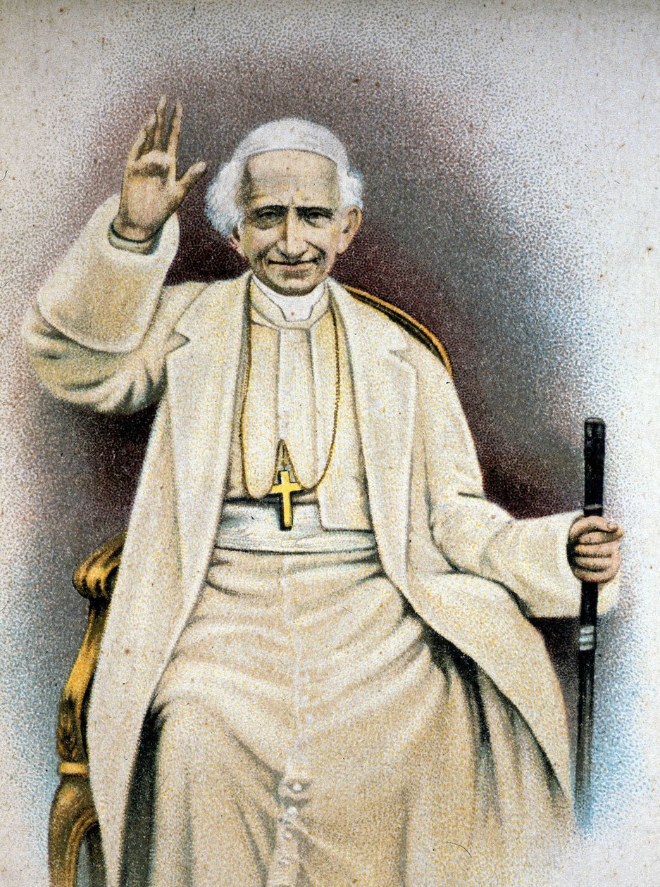 Portrait du Pape Léon XIII. Chromolithographie. - Unknown artist