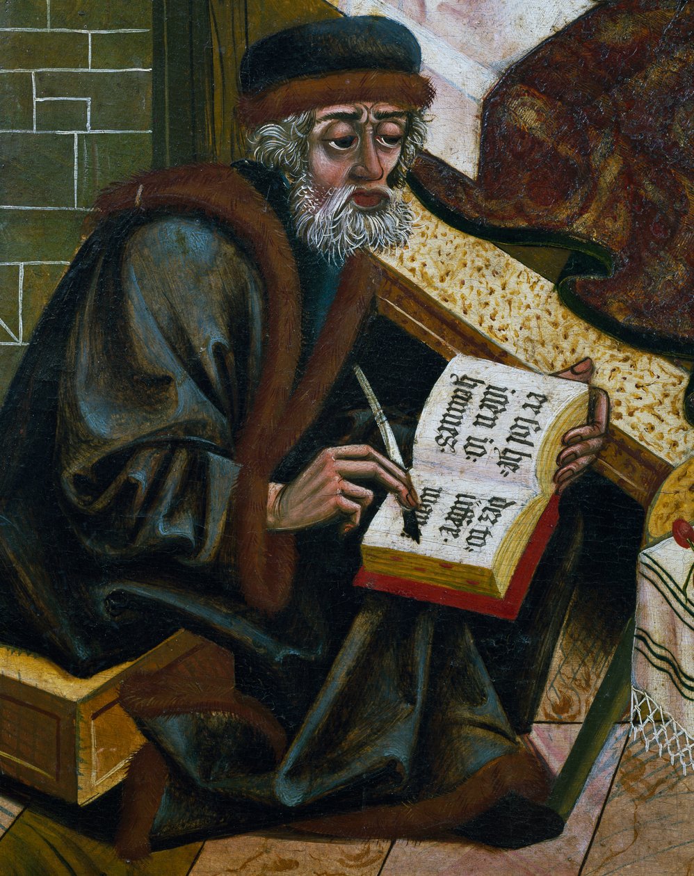 Scribe, art franco-rhénan, (détail) - Unknown artist