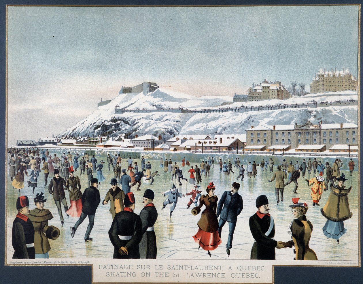 Patinage sur le Saint-Laurent, Québec, s.d. - Unknown artist