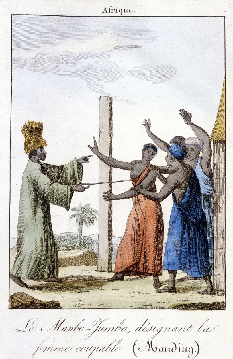 Le Munbo-Jumbo, désignant la femme coupable (Mandingue) - Unknown artist