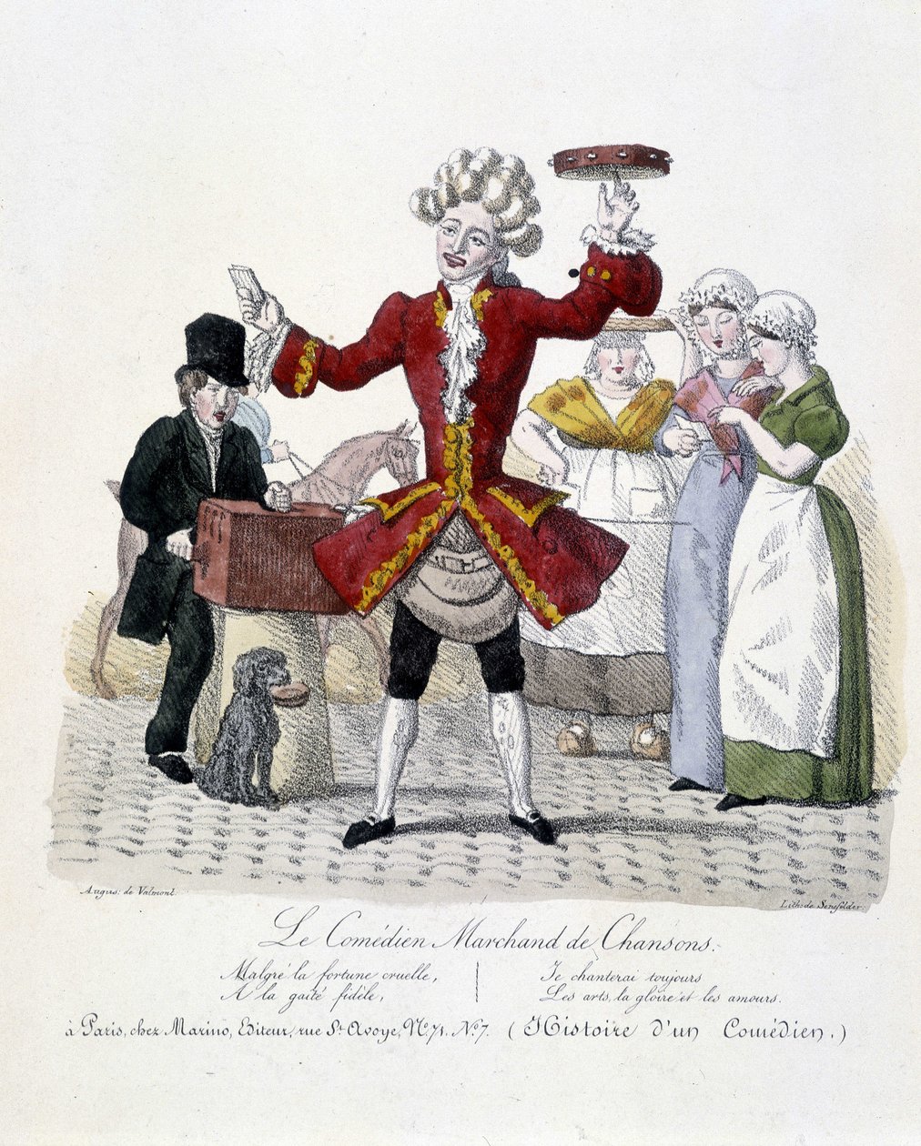 Le Marchand de chansons comique, vers 1820 - Unknown artist