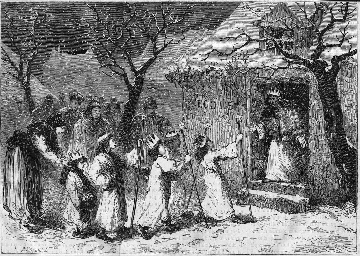 La fête des rois en Alsace. - Unknown artist