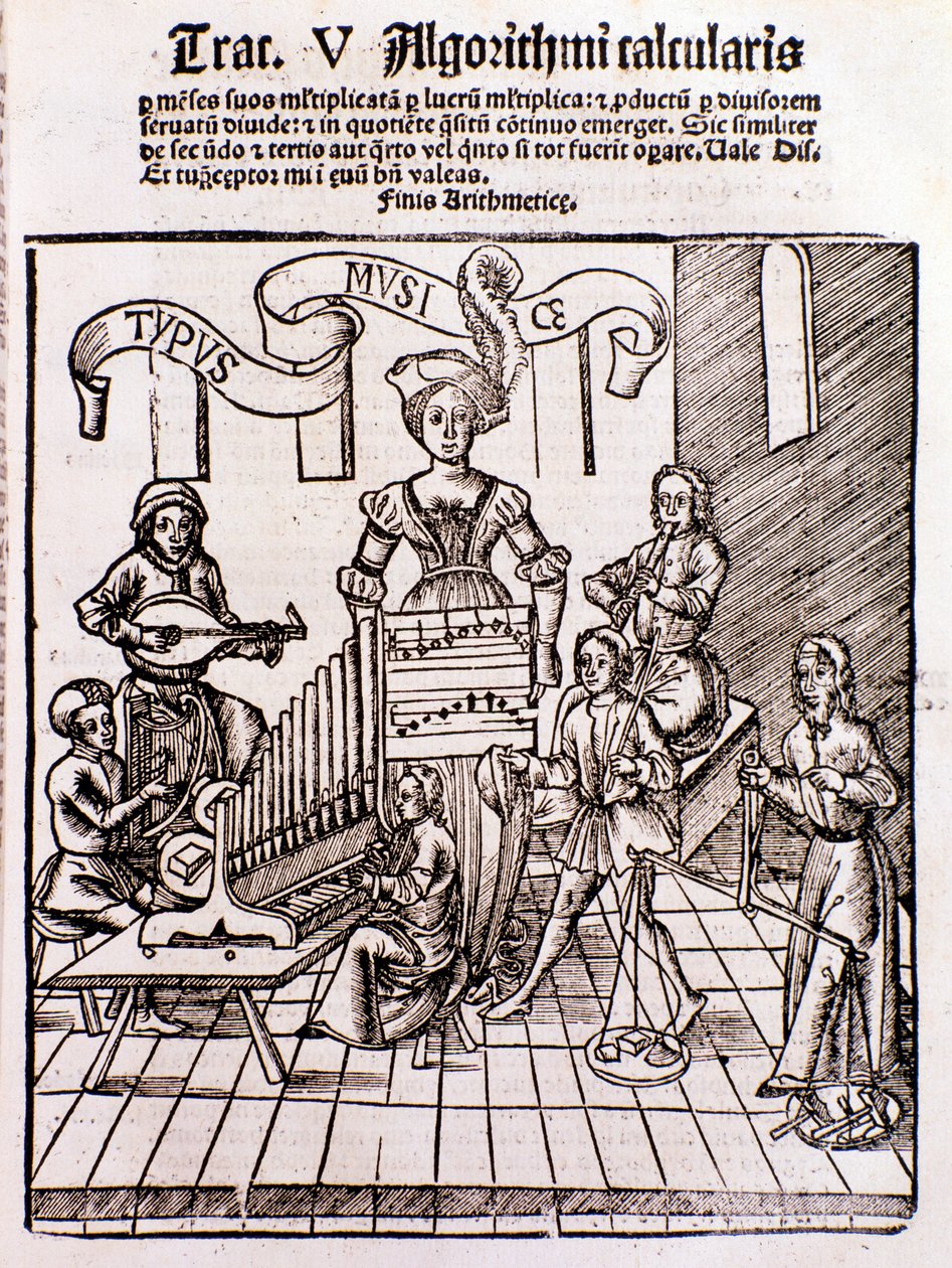 Les arts libéraux : Musique (gravure) - Unknown artist