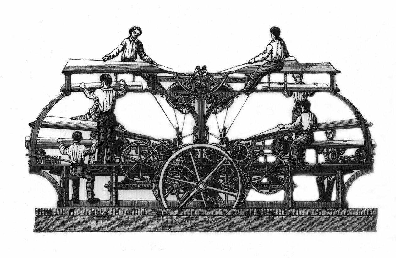 La presse rotative - Unknown artist