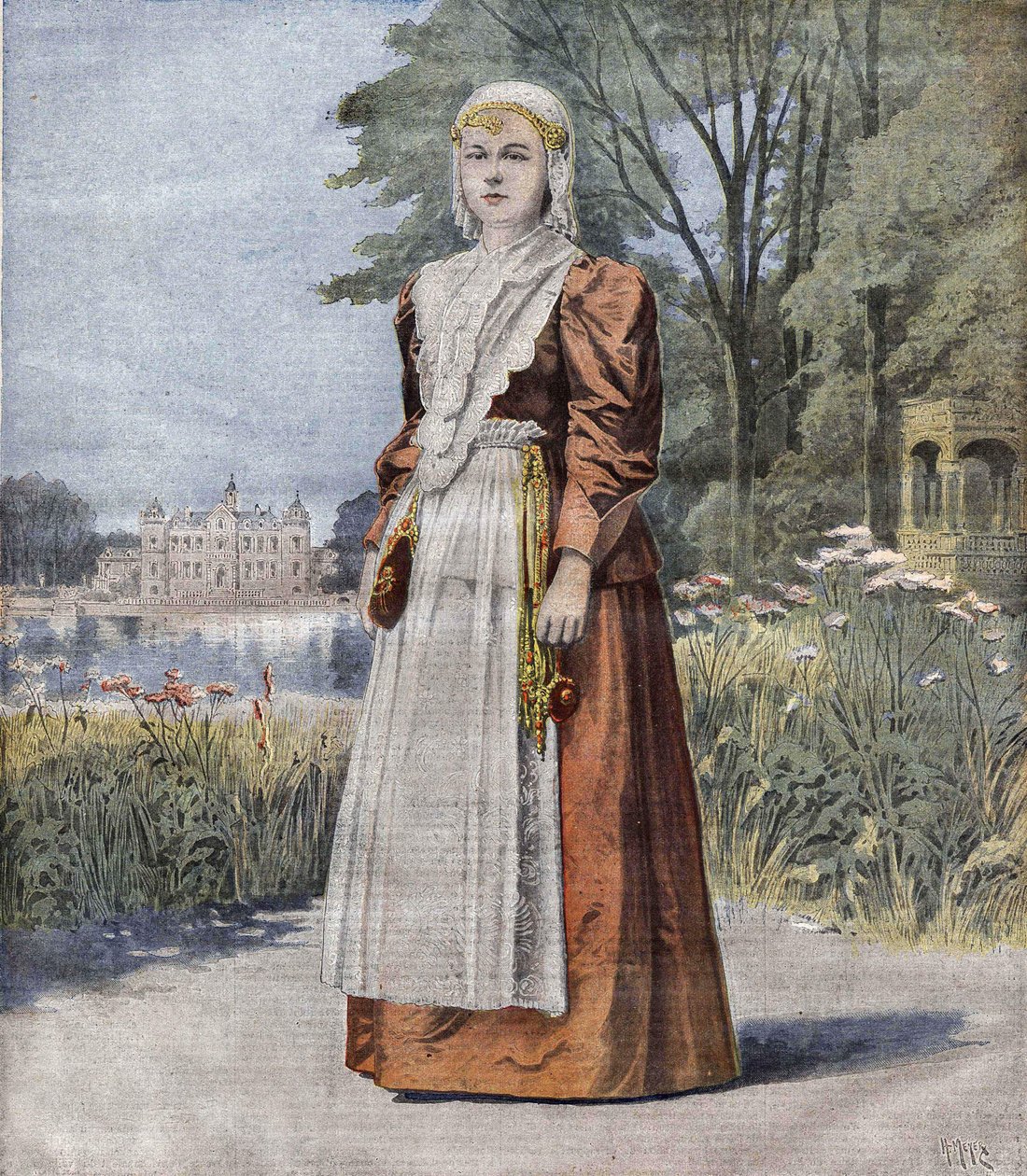 Wilhelmine (1880-1962), reine des Pays-Bas (Hollande) - Unknown artist