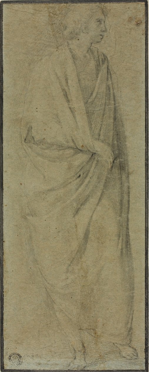 Figure masculine drapée debout - Unknown Florentine