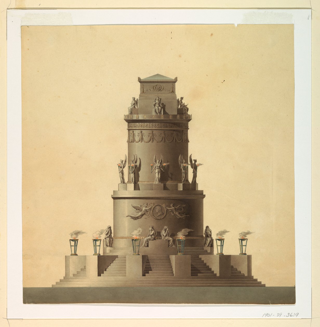 Monument sépulcral à un héros - Unknown, Italian