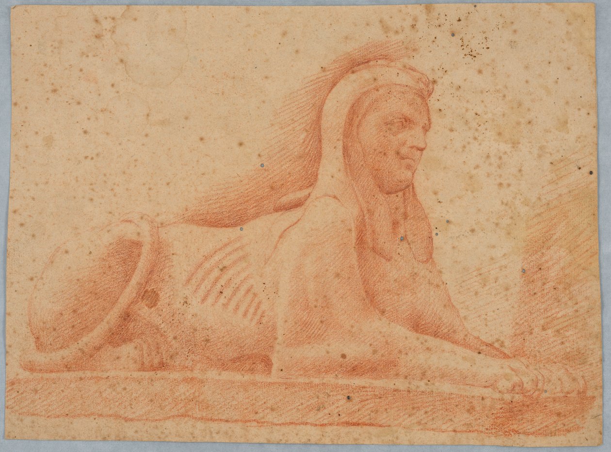 Un sphinx couché - Unknown artist