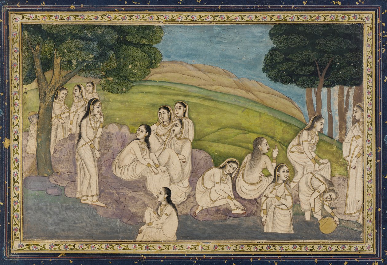 Un groupe de femmes se baignant - Unknown artist
