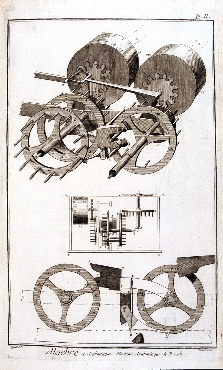 Machine arithmétique de Blaise Pascal - Unknown artist