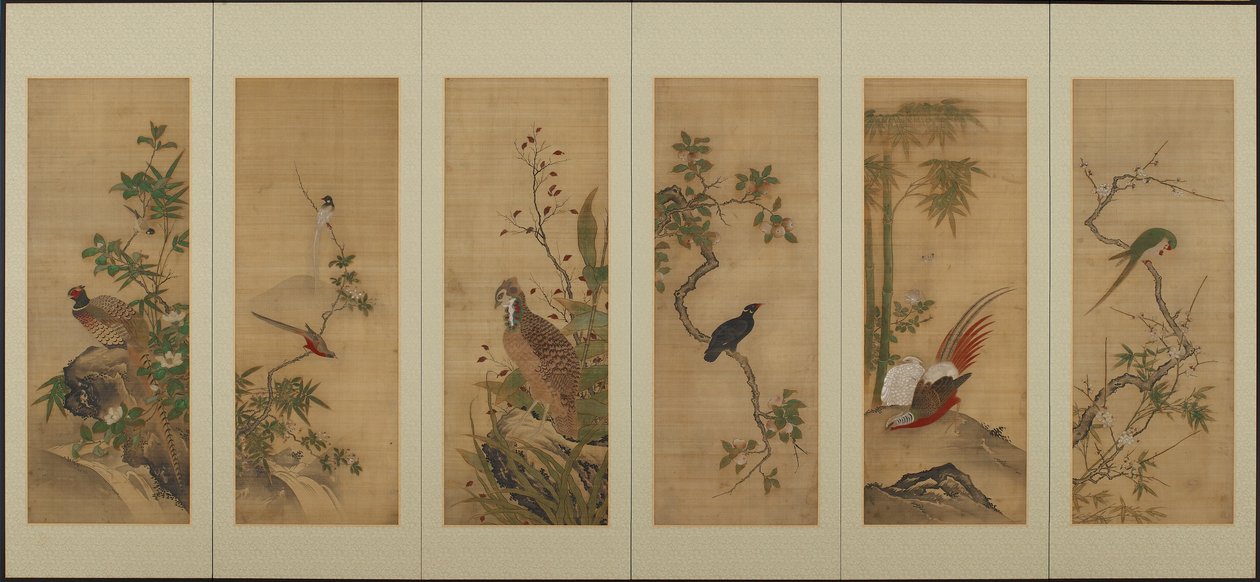 Oiseaux et fleurs - Unknown artist