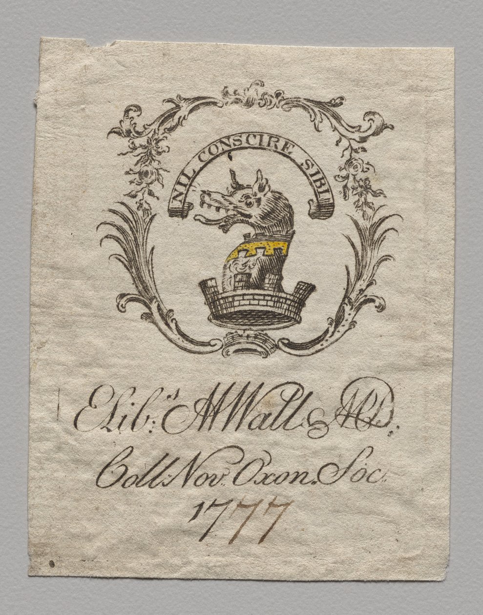 Ex-libris : Elizabeth M. Watt, M.D. - Unknown artist