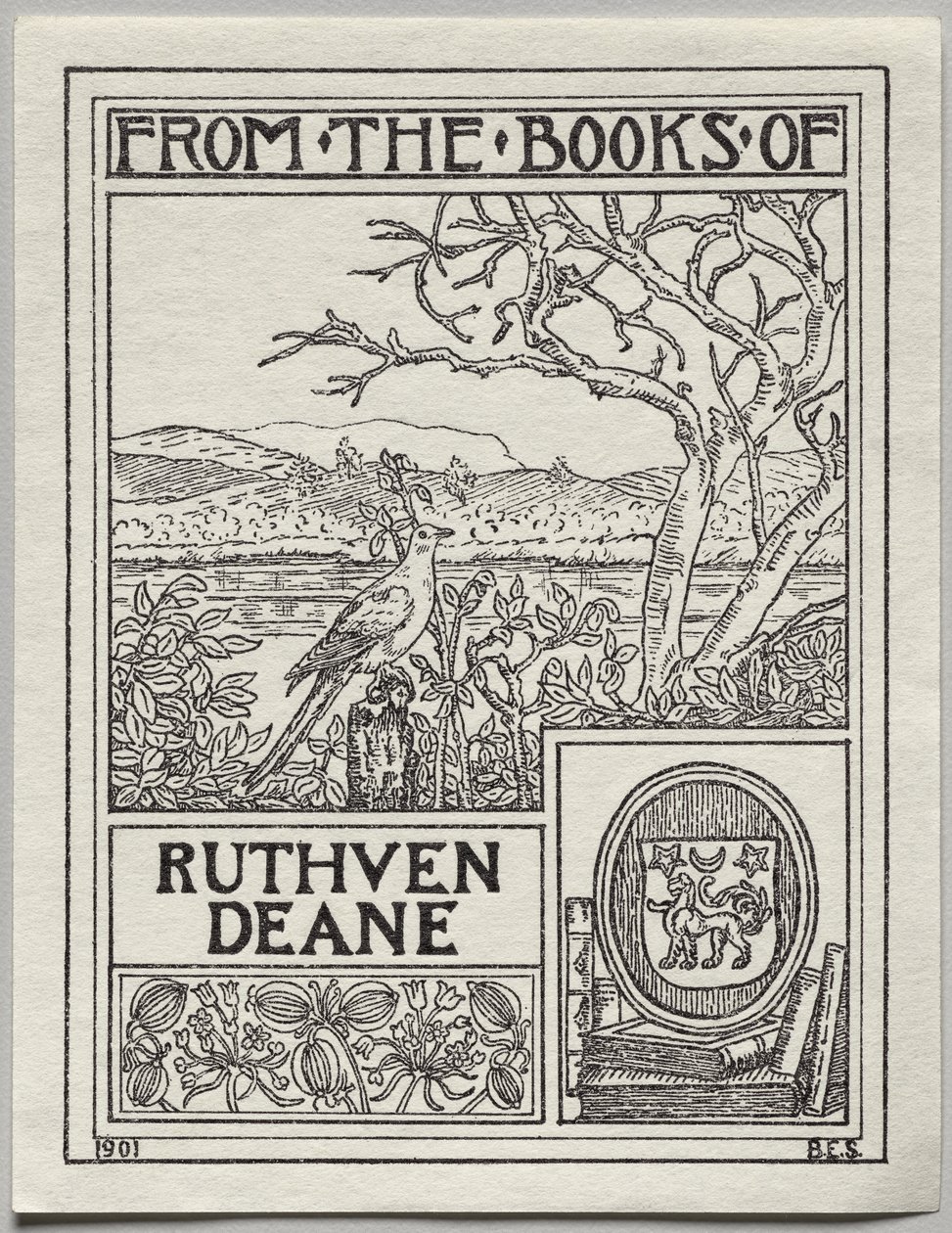 Ex-libris : Ruthven Deane - Unknown artist