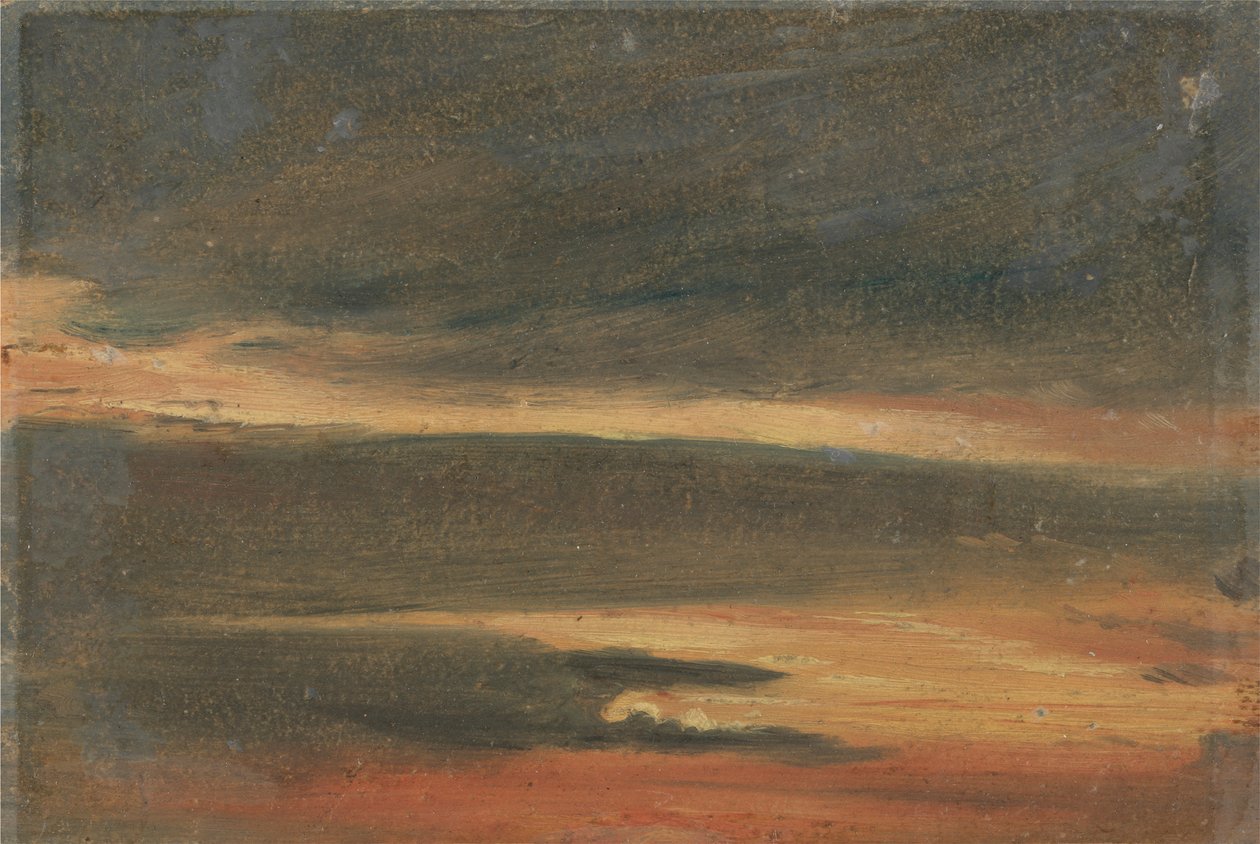 Nuages au coucher du soleil - Unknown artist