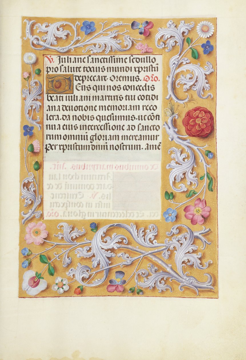 Page de texte décorée - Unknown artist
