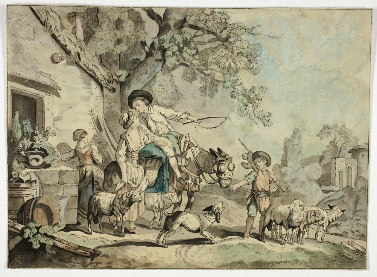 Départ pour le marché - Unknown artist