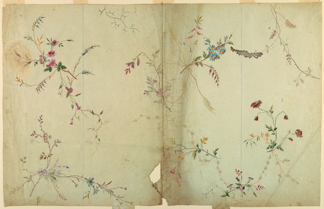 Conception pour une brocade de soie - Unknown artist