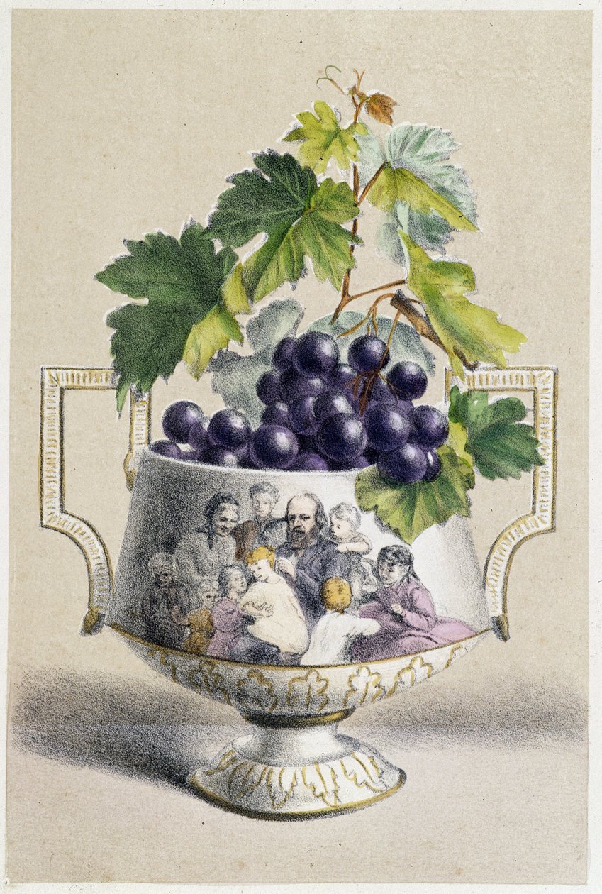 Coupe de raisin symbolisant l
